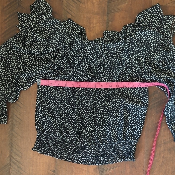 Misa Los Angeles Black Polka Dot Flounced Skirt Set XS - Picture 4 of 8